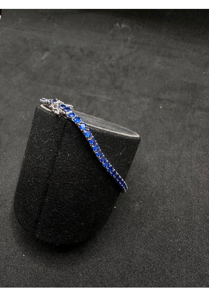 2,5 mm Döküm Mavi Su Yolu Ithal Kadın Gümüş Bileklik fiyatları