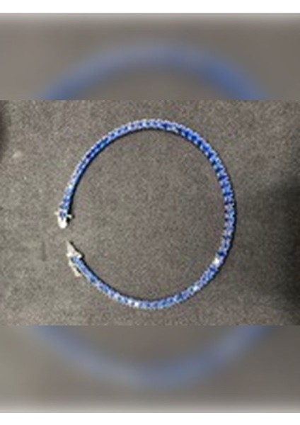 2,5 mm Döküm Mavi Su Yolu Ithal Kadın Gümüş Bileklik modelleri