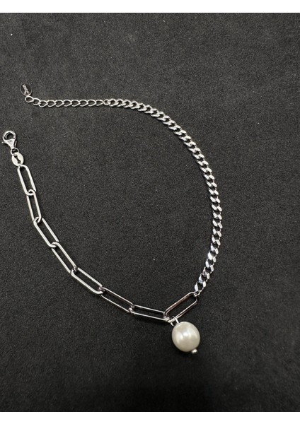 Inci Sallantılı Gurmet ve Ataç Ithal Kadın Gümüş Bileklik