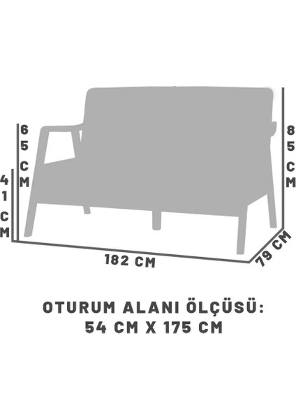 Favela Bohem Üçlü Berjer Natürel Ahşap, Sütlü Kahve indirimleri