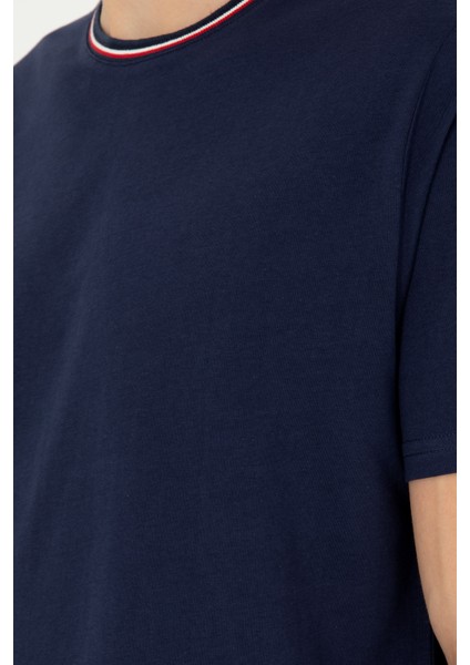 Erkek Lacivert Tişört 50294289-VR033