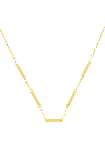 5 Isim Yazılabilen Altın Zincir Kolye 14 Ayar