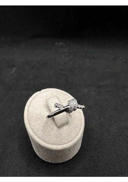 Taşlı Düğüm Model Ithal Kadın Gümüş Yüzük fiyatları