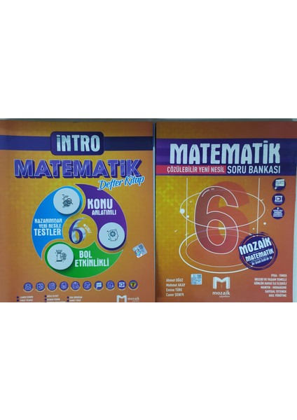 Yayınları 6. Sınıf Matematik Soru Bankası+ Matematik Defter