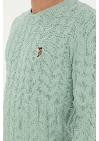 Erkek Su Yeşili Kazak /Triko 50288883-VR048