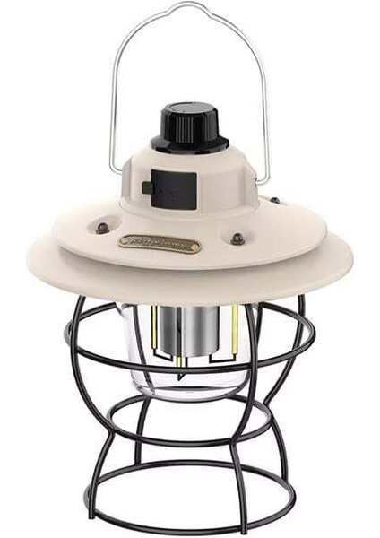 Powermaster PM-16042 Retro Nostaljik Şarjlı Kamp Lambası Filament + Smd Ledli