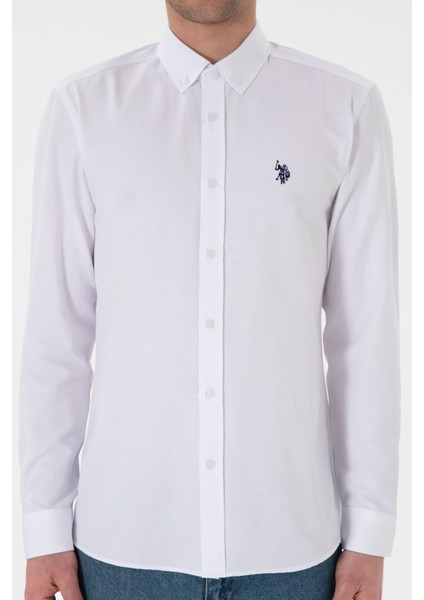 Erkek Beyaz Gömlek Basic 50296777-VR013