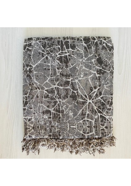 Modern Kayalık Desenli Lastiksiz Gri Pamuklu Koltuk Örtüsü fiyatları