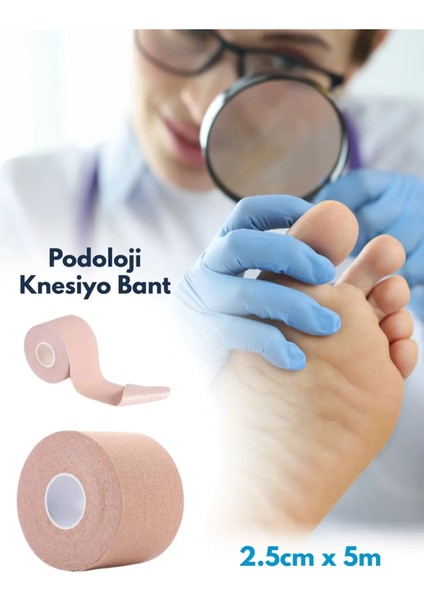 Podoloji Knesiyo Bant (Knesio Bant) 2.5 cm Genişlik - 5 Metre Uzunluk fiyatları