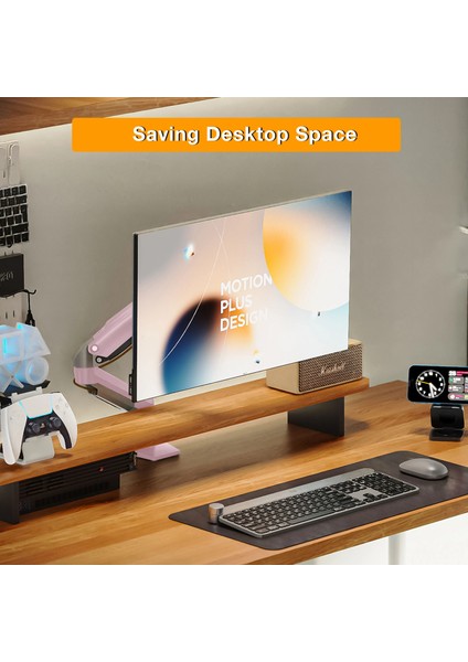 North Bayou F80 XJ (17-30 İnç) Monitör Standı Pembe - (9 kg’a Kadar 32 İnç Monitör Uyumlu)