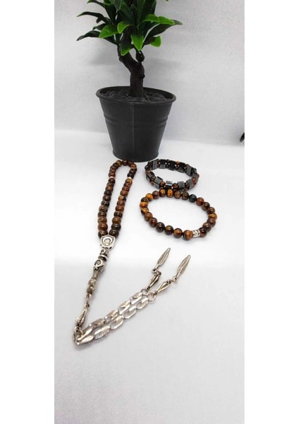 Kaplangözü Tesbih & Rolex Hematit Kaplangözü Bileklik & Kaplangözü Bileklik 3'lü Set Hediye Aksesuar indirimleri