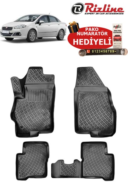 Fiat Linea 2007 Sonrası Havuzlu Paspas
