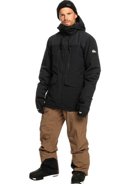 Erkek Snowboard Ceketi Fairbanks JK Siyah Kayak/Snowboard Giyim