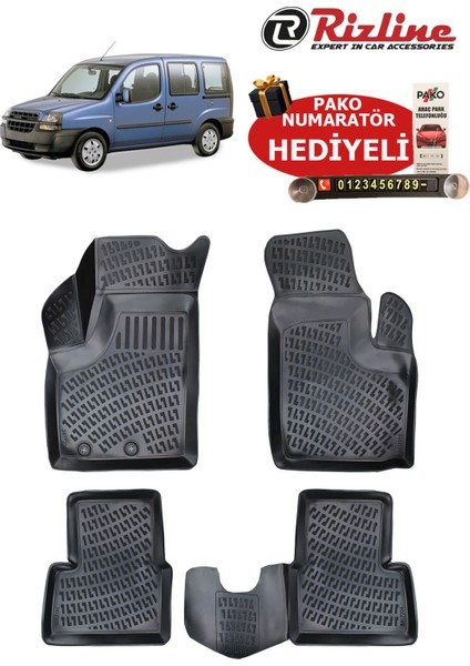 Fiat Doblo 2001-2009 Arası Havuzlu Paspas