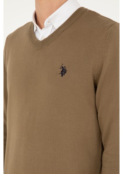 Erkek Haki Kazak /Triko 50293512-VR027