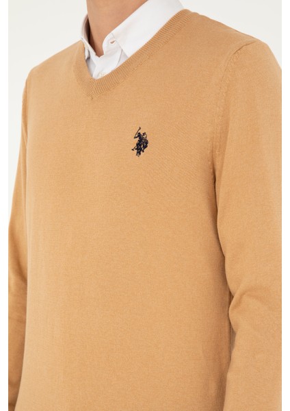 Erkek Camel Melanj Kazak /Triko 50293512-VR122