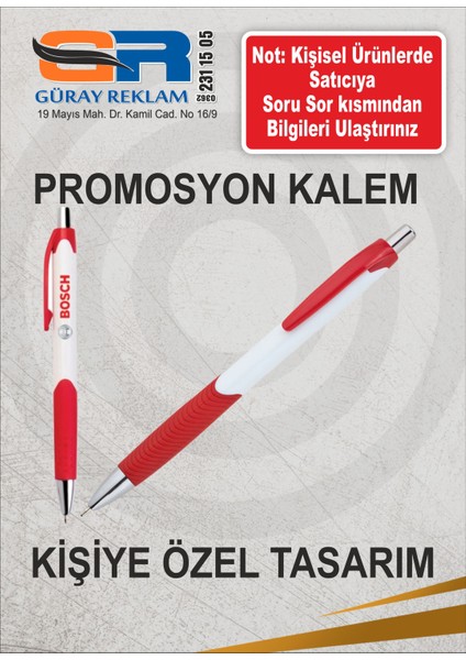 Promosyon Kalem Kişiye Özel Baskılı Kalem Plastik Kalem fiyatları