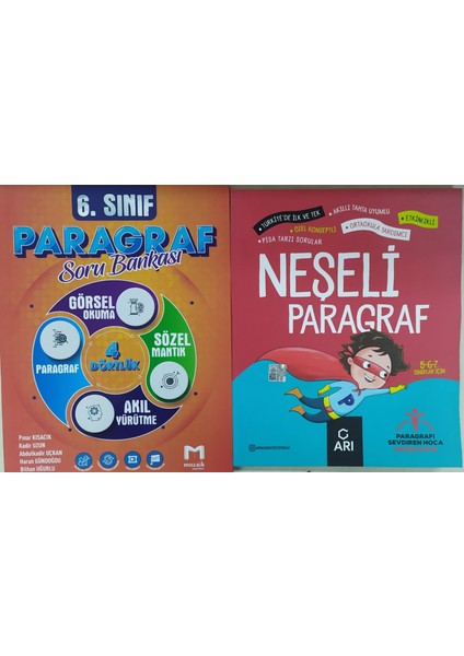 Arı Yayıncılık Neşeli Paragraf+6. Sınıf Paragraf Soru Bankası
