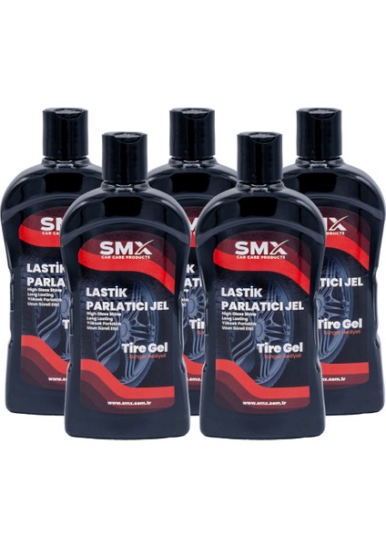 Jel Lastik Parlatıcı 500 ml 5 Adet + (Sünger Hediye)