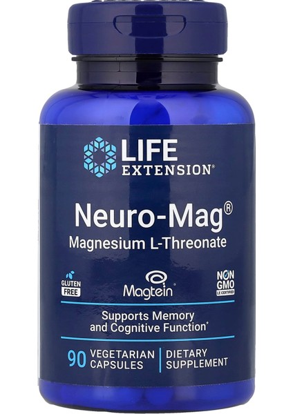 Extension Neuro-Mag™ Magnesium L-Threonate – 48 Mg – 90 Vejetaryen Kapsül