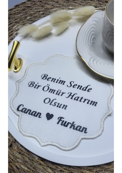 Kişiye Özel Damat Kahve Peçetesi, Damat Kahvesi, Sunum Peçete Damat Mendili Nişan Söz modelleri
