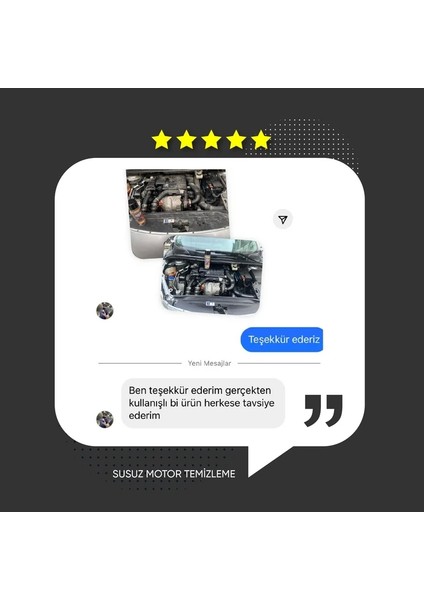 Susuz Motor Temizleme Spreyi 500 ml + Çok Amaçlı Temizleyici Köpük 500 ml modelleri