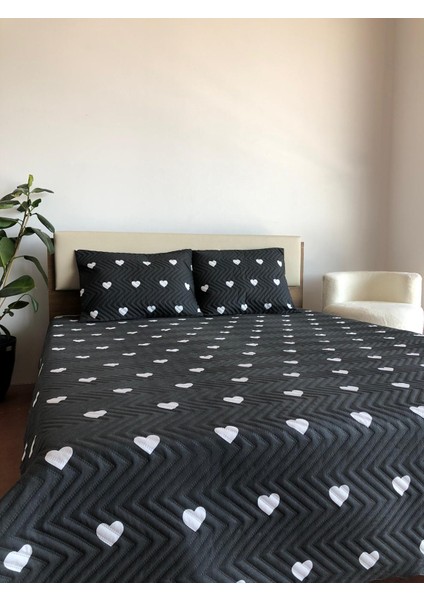 Kalpli Çift Kişilik 3 Parça Yatak Örtüsü Seti - 200X240 cm (Pvc Çantalı) fiyatları