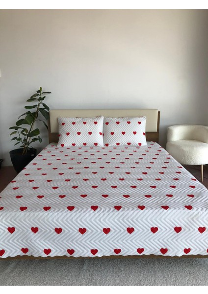 Kalpli Çift Kişilik 3 Parça Yatak Örtüsü Seti - 200X240 cm (Pvc Çantalı) fiyatları