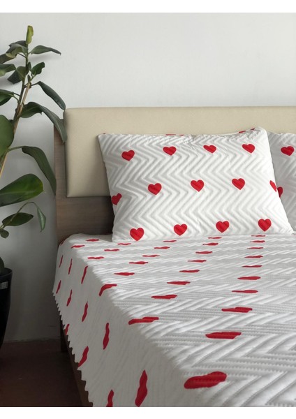Kalpli Çift Kişilik 3 Parça Yatak Örtüsü Seti - 200X240 cm (Pvc Çantalı) indirimleri