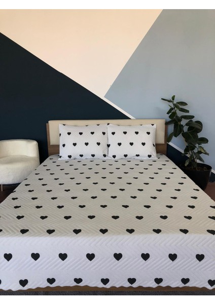Kalpli Çift Kişilik 3 Parça Yatak Örtüsü Seti - 200X240 cm (Pvc Çantalı) fiyatları
