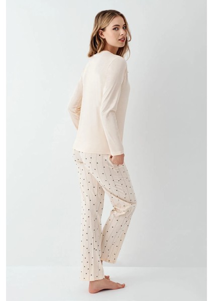 Uzun Kol Kadın Pijama Takım 3434 fırsatları