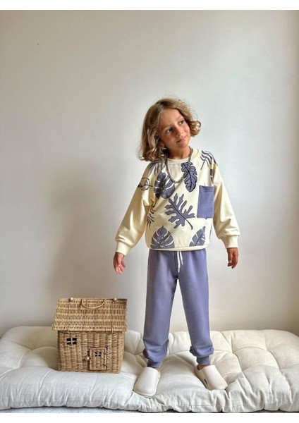 Baskılı Uzun Kollu Erkek Çocuk Alt Üst Takım