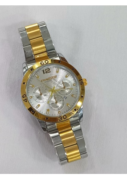 çelik kordonlu, metalik üstüne altın sarısı kaplama, takvim göstergeli, su geçirmez, 2 yıl garantili Erkek Kol Saati indirimleri