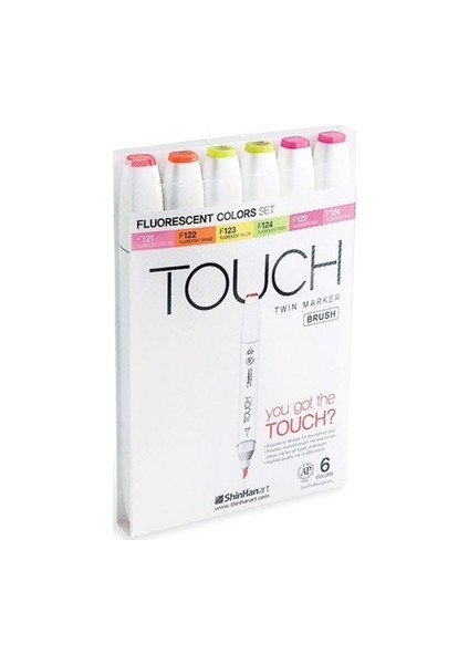 Twin Brush Marker Kalem 6lı Set Florasan Renkler