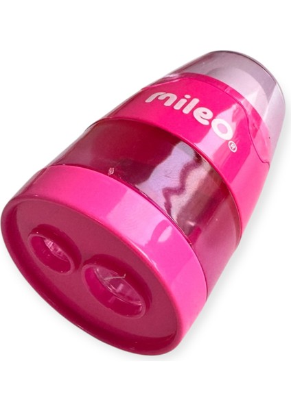 Mileo Maxi Çift Bıçaklı Kalemtraş, Silgili, Renkli, 4 Farklı Renk Seçeneği fırsatları