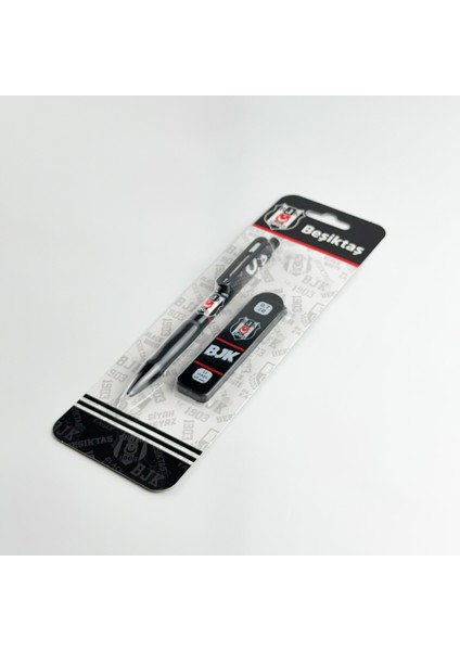 Beşiktaş Bjk Logolu Versatil Uçlu Kalem ve Yedek Uç Seti – Lisanslı Beşiktaş Okul Kırtasiye Ürünü