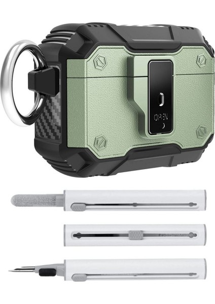 Apple Airpods 3. Nesil Uyumlu Military Grade Shockproof Protective ve Elektronik Temizleme Kiti