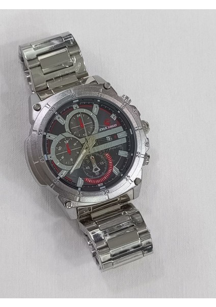 Çelik kordonlu, metalik kasa, takvim göstergeli, 2 yıl garantili, su geçirmez Erkek Kol Saati fırsatları