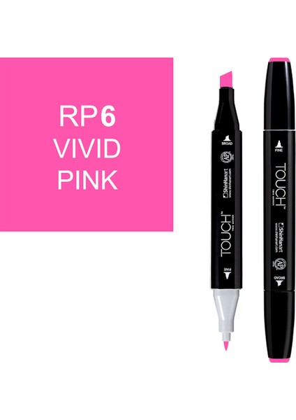 Touch Twin Marker Rp6 Vivid Pink