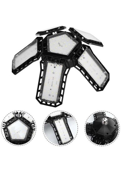 Ledx Ayarlanabilir Açılı 5 Kanatlı 148 Smd Ledli Galaxy Projektör Işığı 60W 6600 Lumen E27 32CM Çap