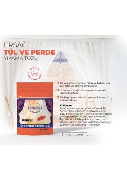 Ersag Tül ve Perde Yıkama Tozu