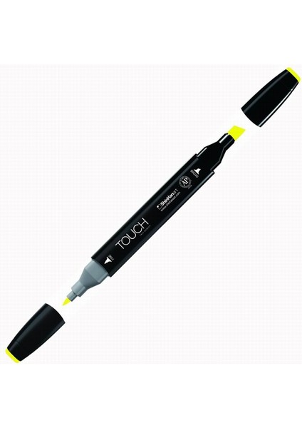 Touch Twin Brush Marker F123 Fluorescent Yellow