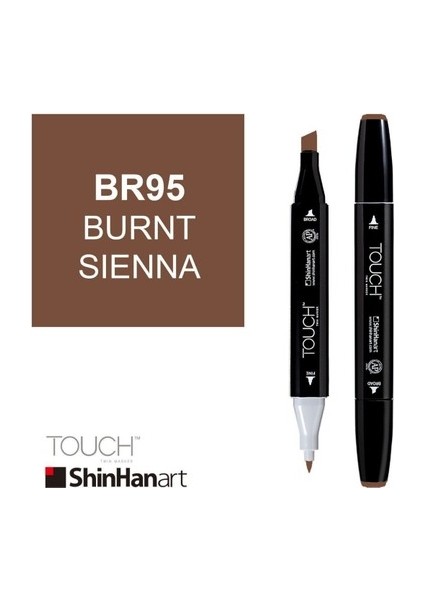 Touch Twin Brush Marker BR95 Burnt Sienna