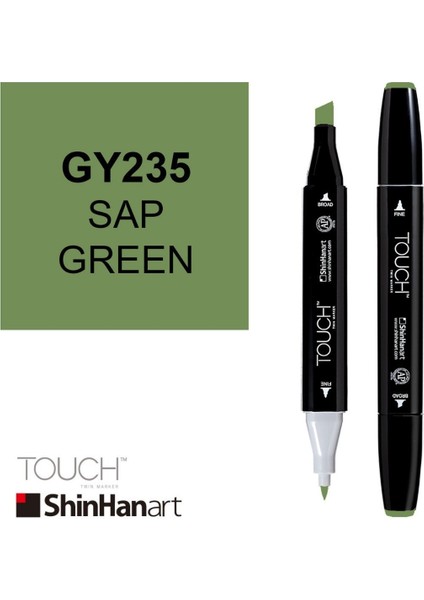 Touch Twin Brush Marker GY235 Sap Green