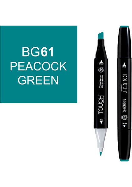 Touch Twin Brush Marker BG61 Peacock Green