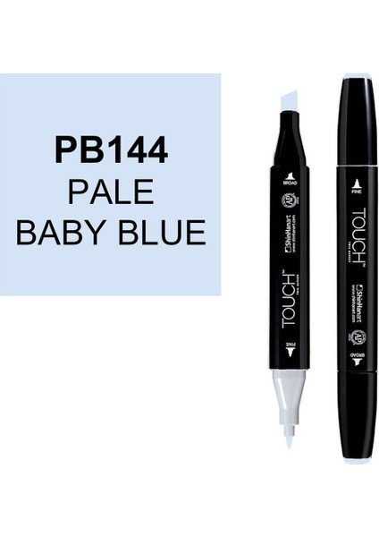 Touch Twin Brush Marker PB144 Pale Baby Blue