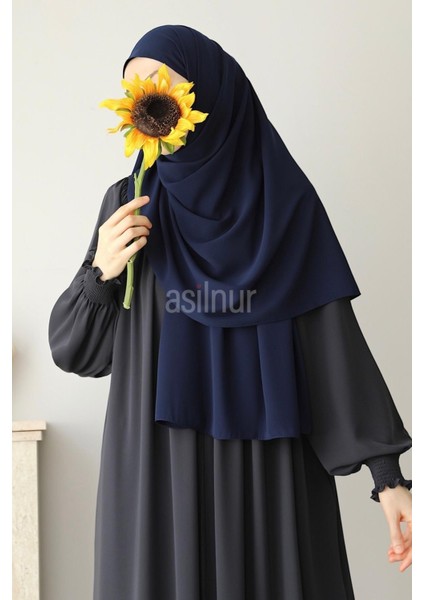 Elif Büyük Boy Şal 70X220 Lacivert
