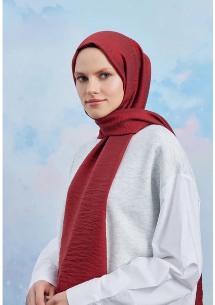 Bordo Emproyal Tensel Karla Şal modelleri