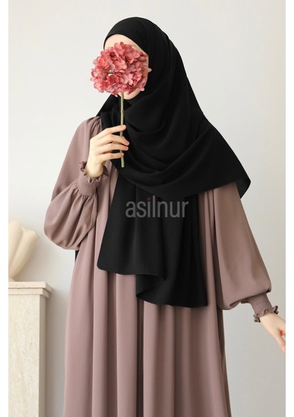 Elif Büyük Boy Şal 70X220 Siyah