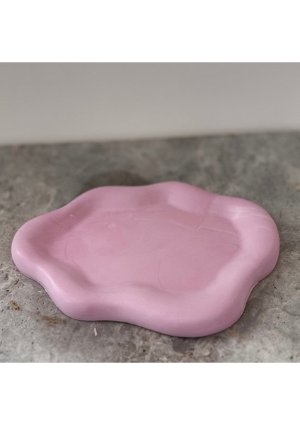 Oval ve Yuvarlak Beton Tepsi Dekoratif Kase